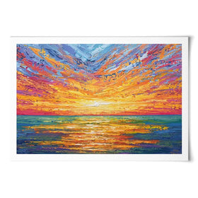 Glowing Sun Art Print Glowing Sun Art Print wall art product Olga Tkachyk