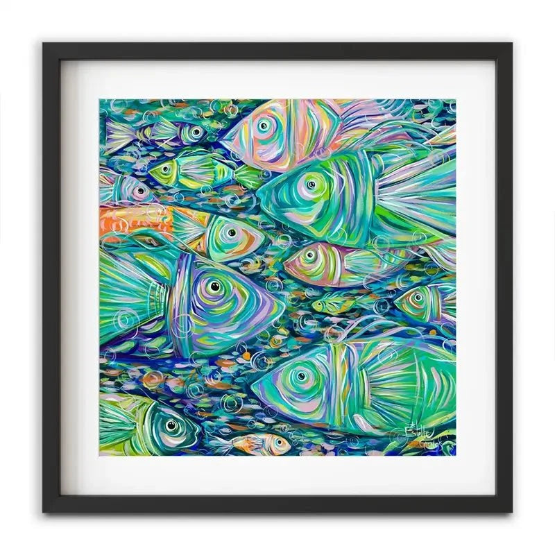 Go Fishing Framed Art Print Go Fishing Framed Art Print wall art product Estelle Grengs - Independent