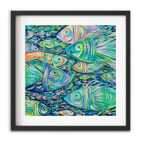 Go Fishing Framed Art Print Go Fishing Framed Art Print wall art product Estelle Grengs - Independent