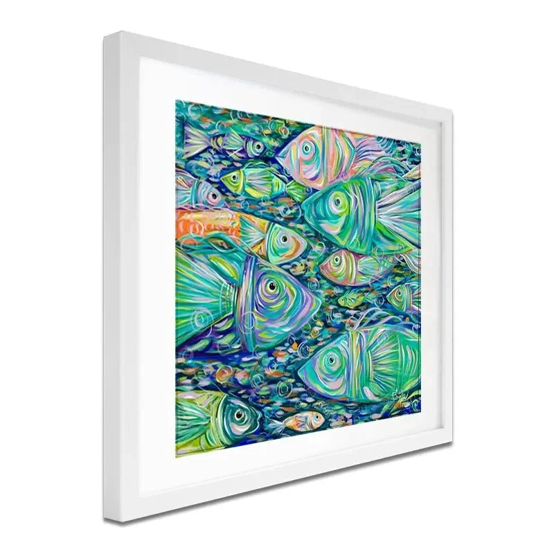 Go Fishing Framed Art Print Go Fishing Framed Art Print wall art product Estelle Grengs - Independent