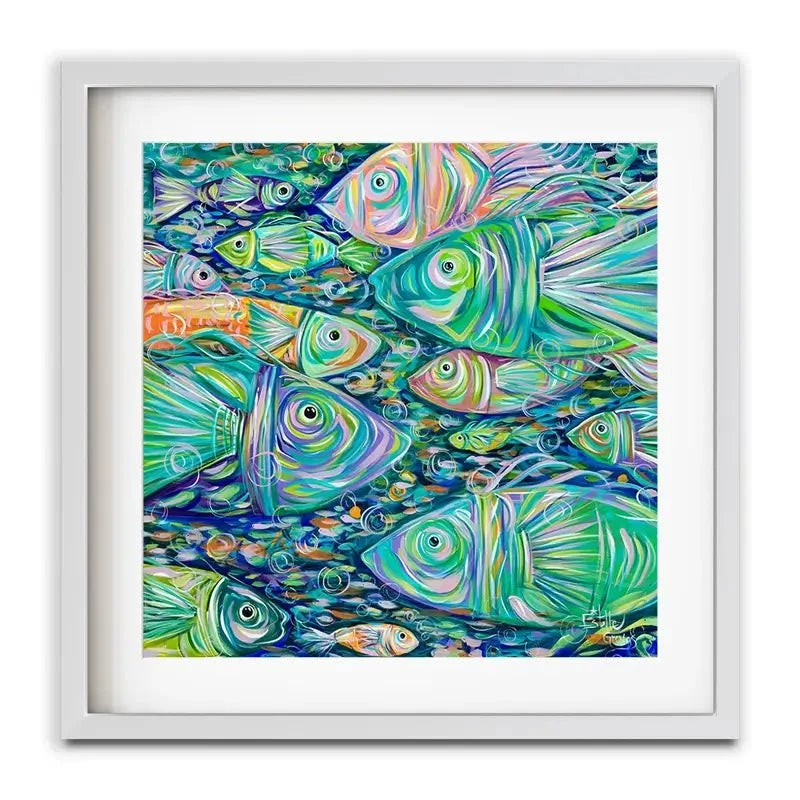 Go Fishing Framed Art Print Go Fishing Framed Art Print wall art product Estelle Grengs - Independent