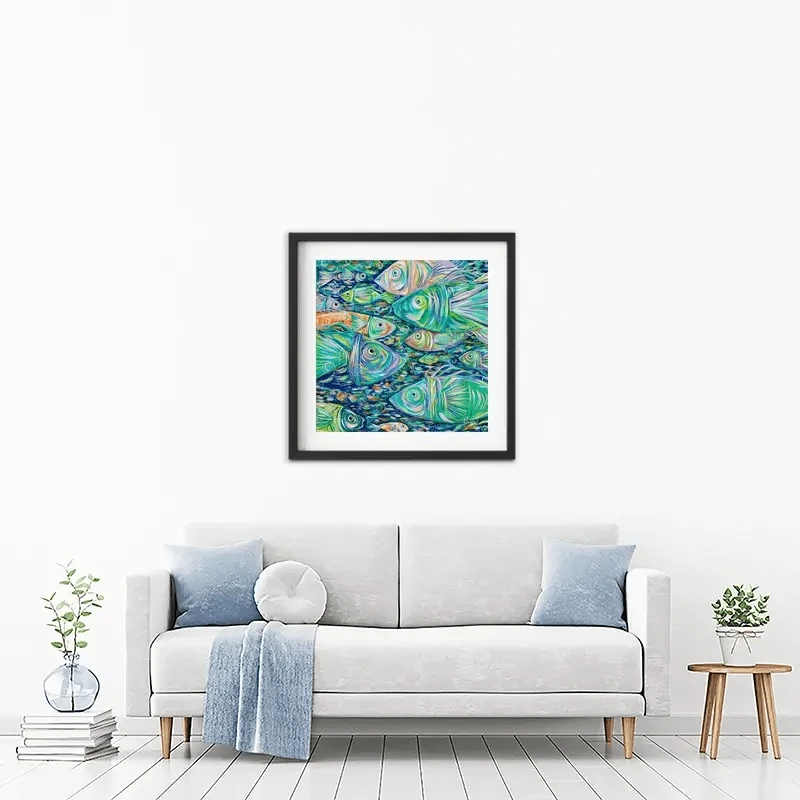 Go Fishing Framed Art Print Go Fishing Framed Art Print wall art product Estelle Grengs - Independent