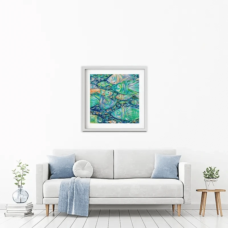 Go Fishing Framed Art Print Go Fishing Framed Art Print wall art product Estelle Grengs - Independent