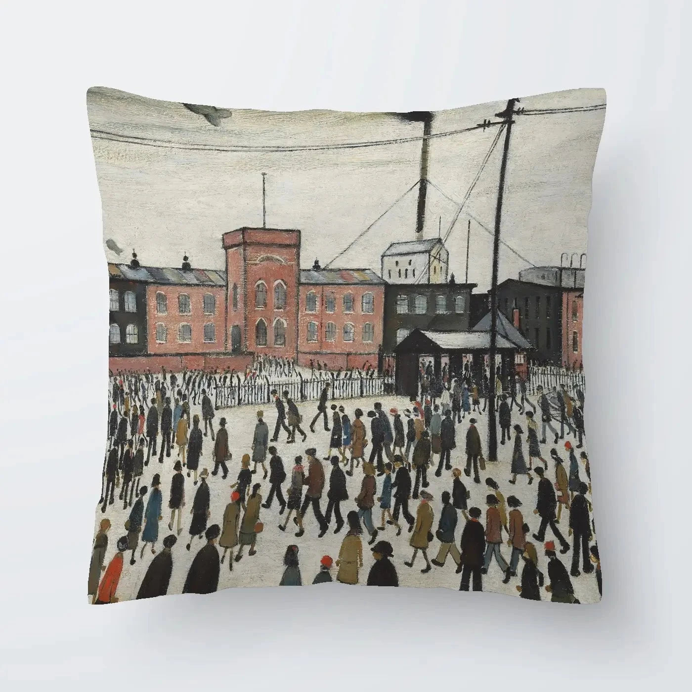 Going To Work Cushion Going To Work Cushion wall art product L.S.Lowry