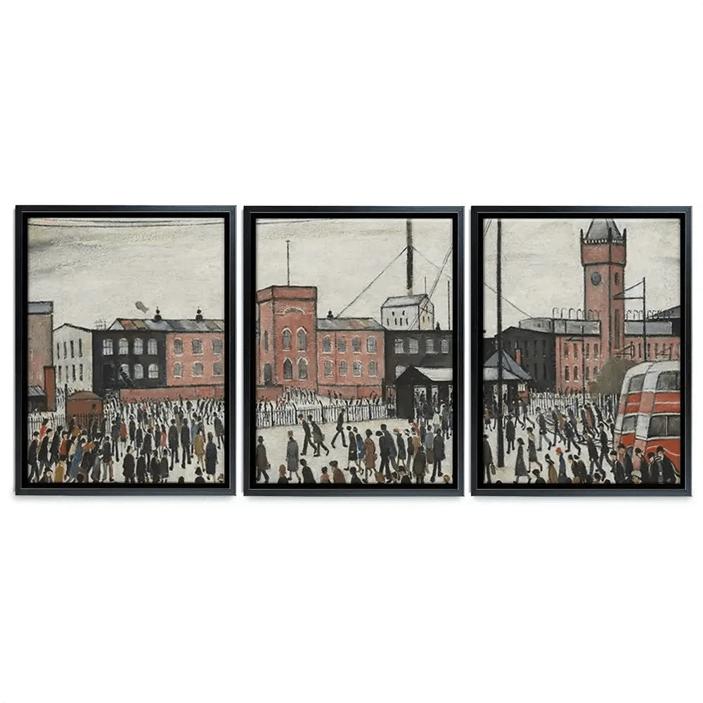 Going To Work Trio Canvas Print Going To Work Trio Canvas Print wall art product L.S.Lowry