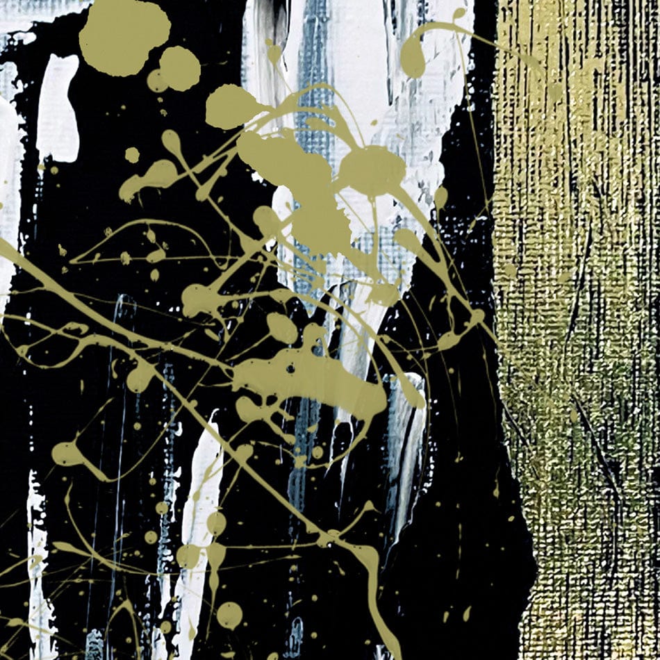 Gold Abstract Canvas Print wall art product Aimee Linzi