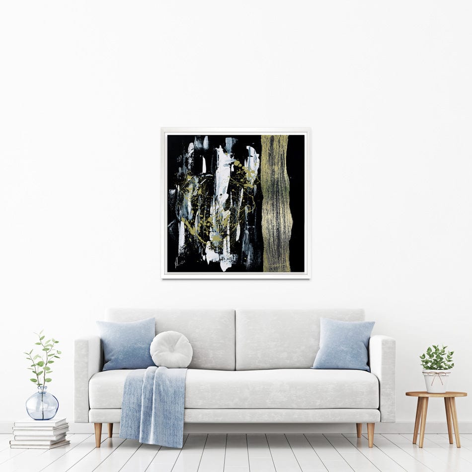 Gold Abstract Canvas Print wall art product Aimee Linzi