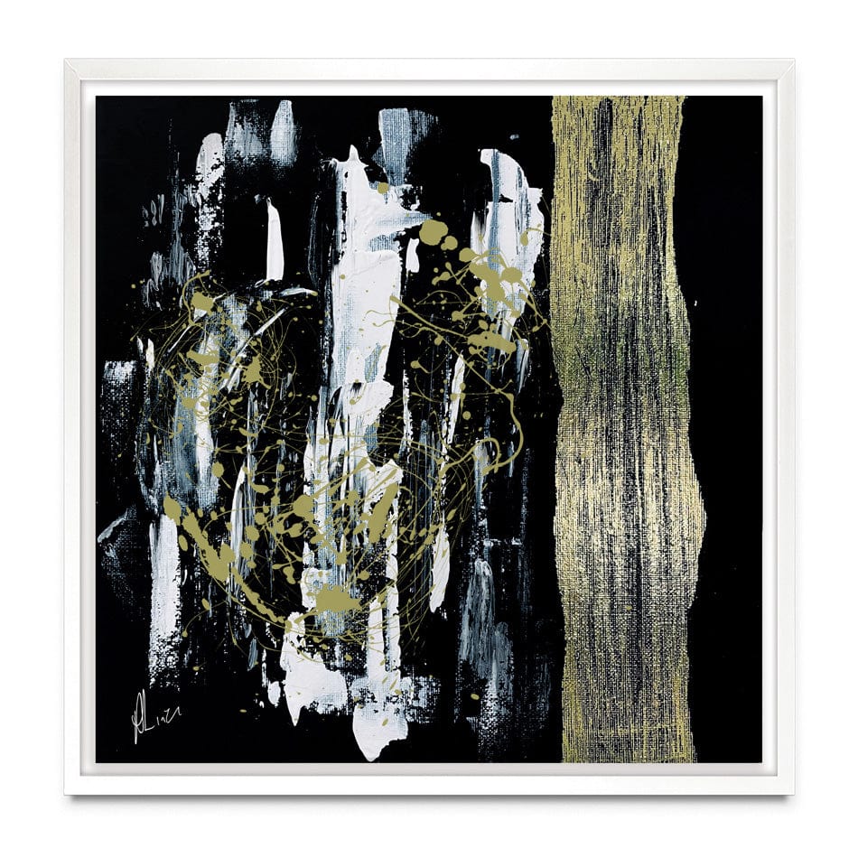 Gold Abstract Canvas Print wall art product Aimee Linzi