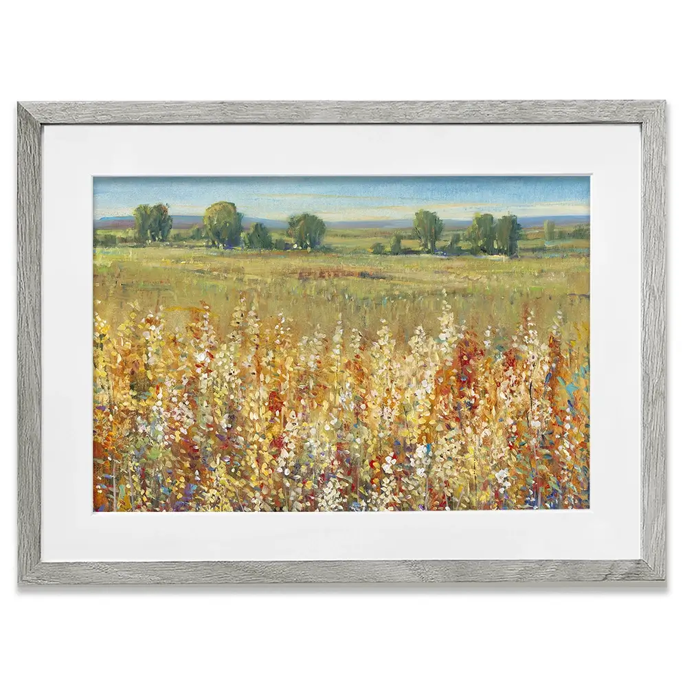 Gold And Red Field Framed Art Print Gold And Red Field Framed Art Print wall art product Tim O'Toole