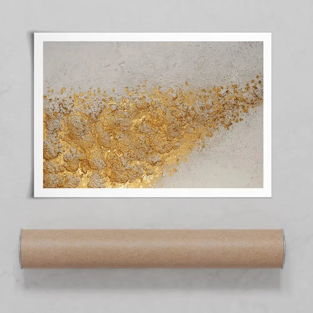 Gold Flow Art Print Gold Flow Art Print wall art product Maria Moretti