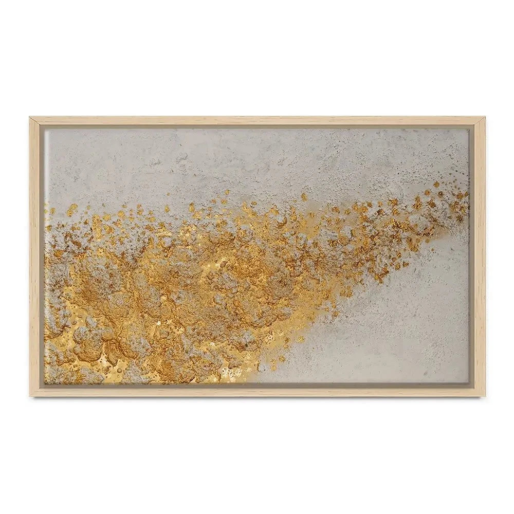 Gold Flow Canvas Print Gold Flow Canvas Print wall art product Maria Moretti