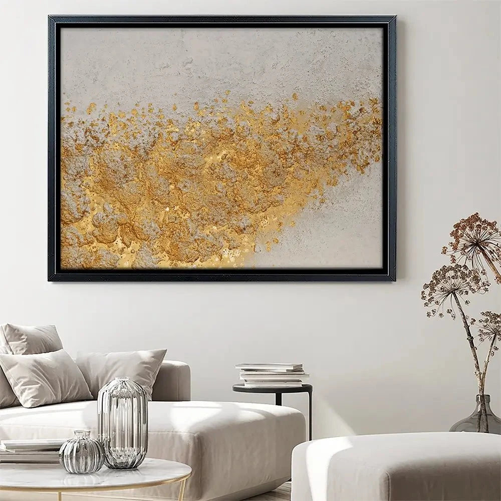Gold Flow Canvas Print Gold Flow Canvas Print wall art product Maria Moretti