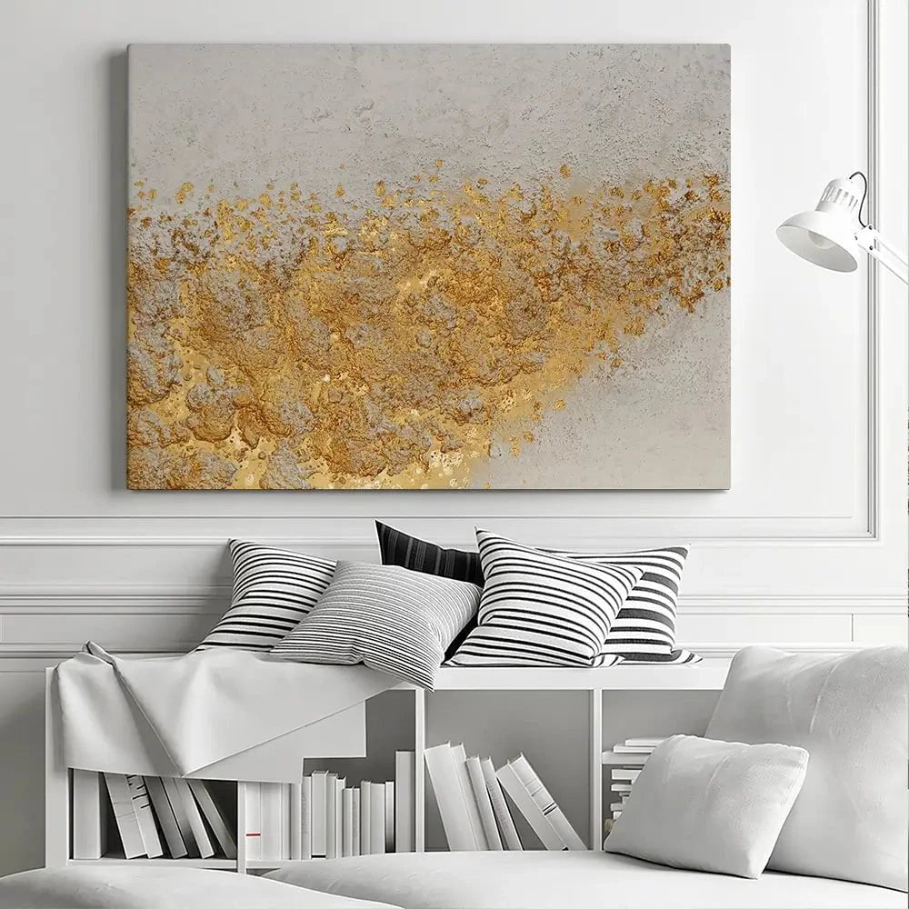 Gold Flow Canvas Print Gold Flow Canvas Print wall art product Maria Moretti