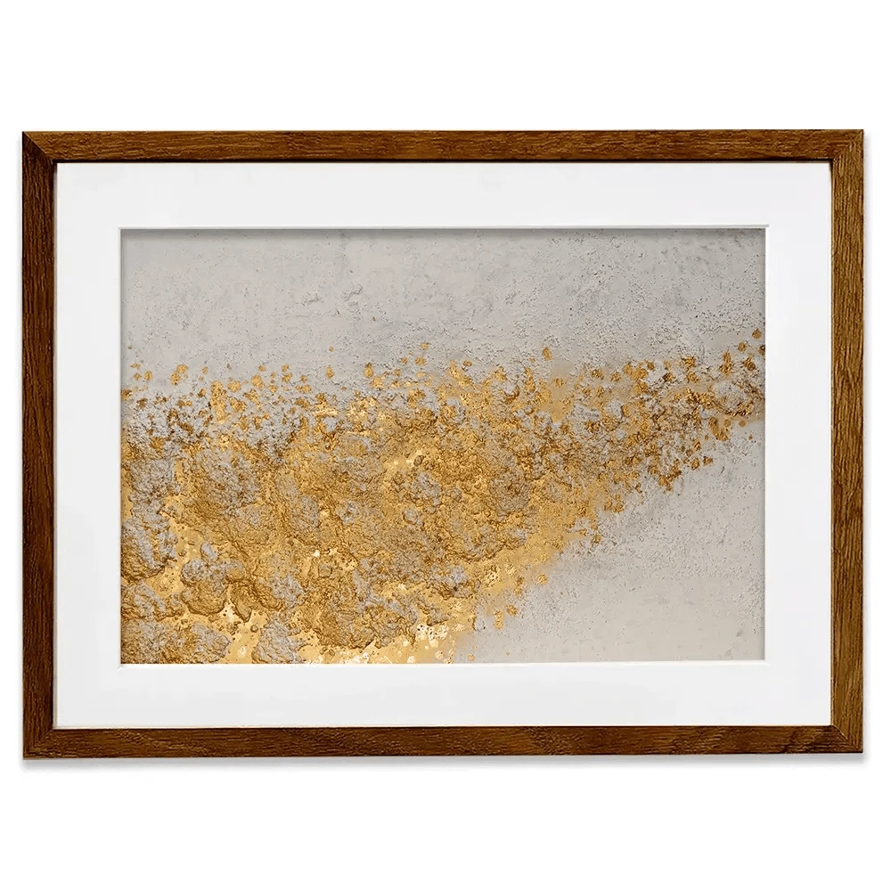 Gold Flow Framed Art Print Gold Flow Framed Art Print wall art product Maria Moretti