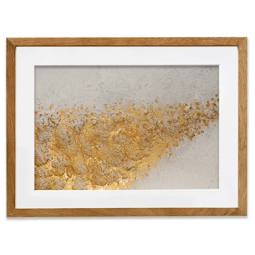 Gold Flow Framed Art Print Gold Flow Framed Art Print wall art product Maria Moretti