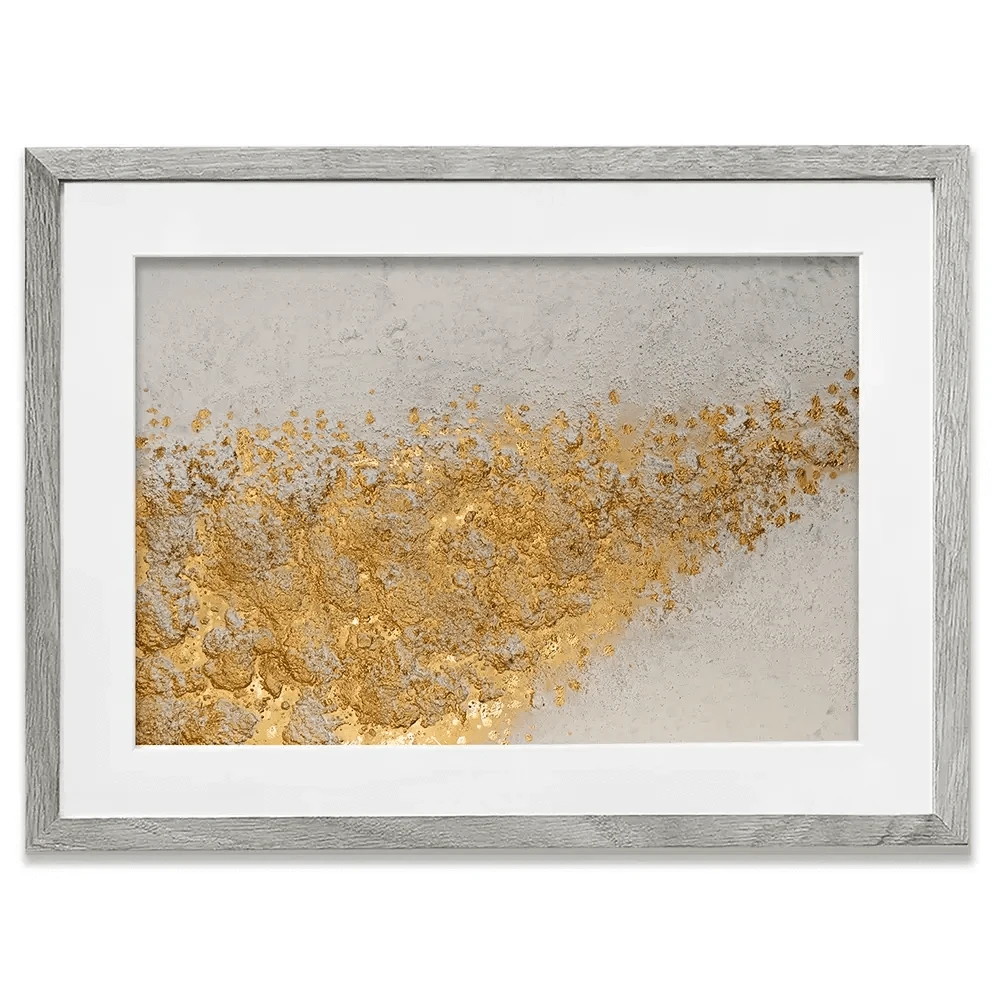 Gold Flow Framed Art Print Gold Flow Framed Art Print wall art product Maria Moretti