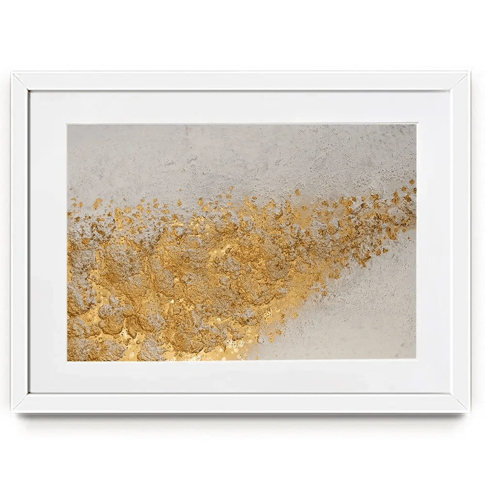 Gold Flow Framed Art Print Gold Flow Framed Art Print wall art product Maria Moretti