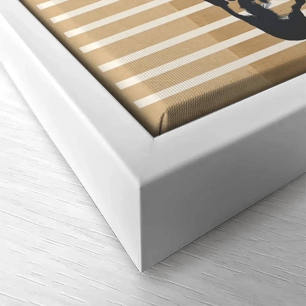 Gold Geometric Giraffe Canvas Print Gold Geometric Giraffe Canvas Print wall art product Alonzo Saunders