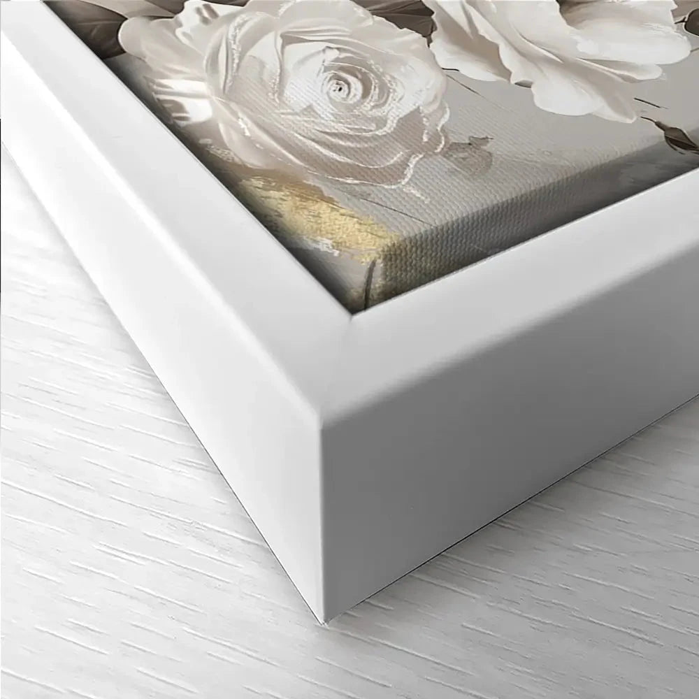Gold Leaf Bloom Trio Canvas Print Gold Leaf Bloom Trio Canvas Print wall art product Isabella Karolewicz