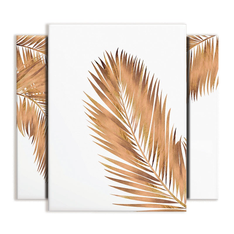 Gold Leaf Trio Canvas Print Gold Leaf Trio Canvas Print wall art product Sarah Manovski