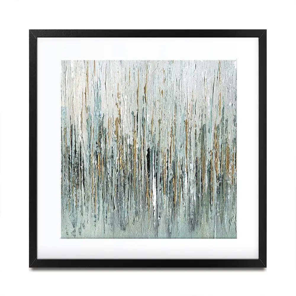 Gold Rain Square Framed Art Print Gold Rain Square Framed Art Print wall art product Svetlana Aleynikova