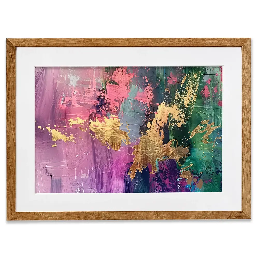 Gold Touched Abstract Framed Art Print Gold Touched Abstract Framed Art Print wall art product LSR Design Studio - Independent