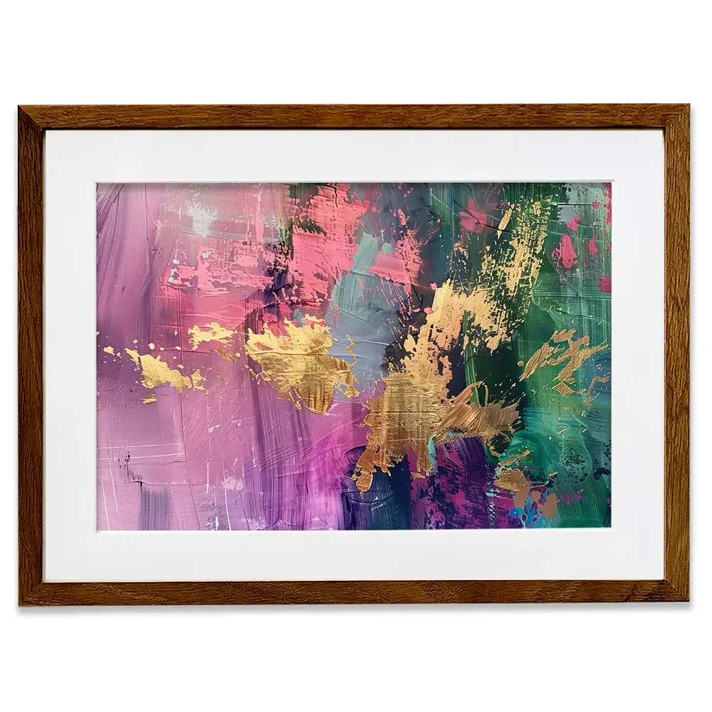 Gold Touched Abstract Framed Art Print Gold Touched Abstract Framed Art Print wall art product LSR Design Studio - Independent