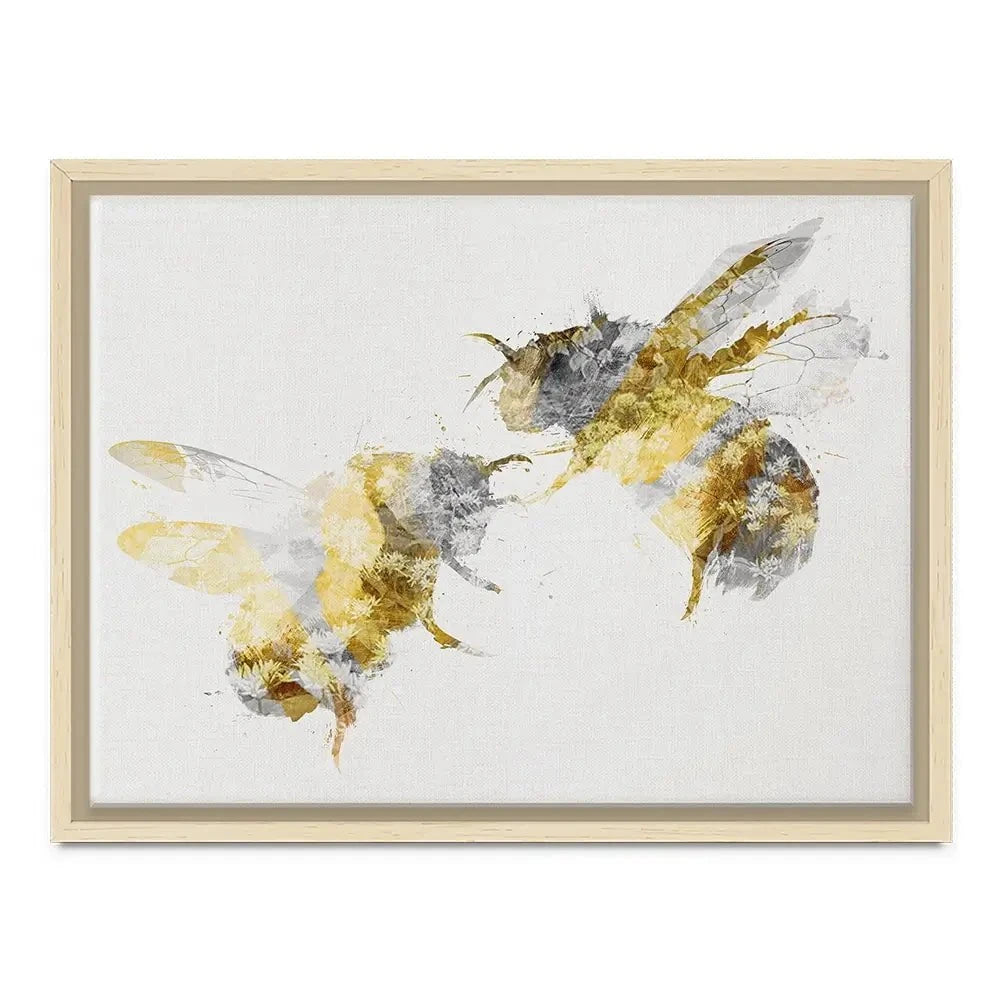 Golden Bees Canvas Print Golden Bees Canvas Print wall art product Aimee Linzi