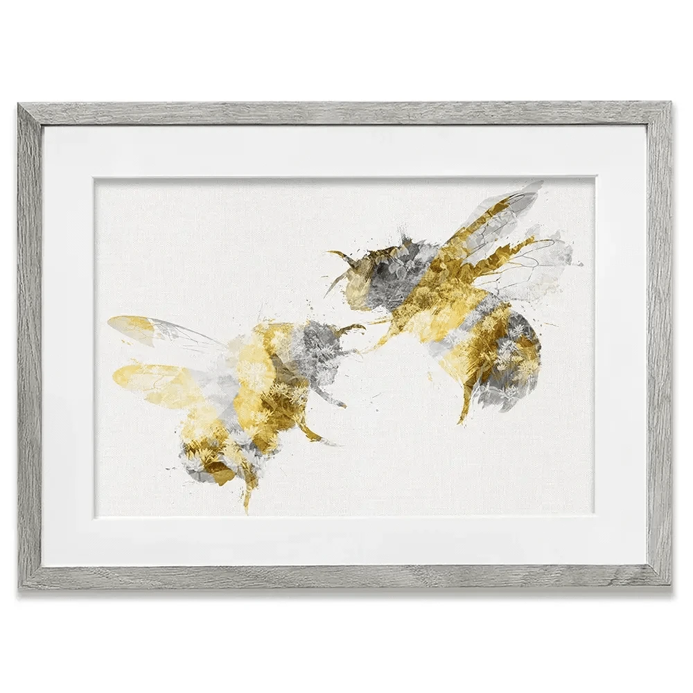 Golden Bees Framed Art Print Golden Bees Framed Art Print wall art product Aimee Linzi