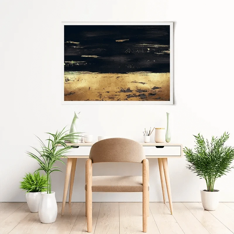 Golden Black River Art Print Golden Black River Art Print wall art product Svetlana Aleynikova