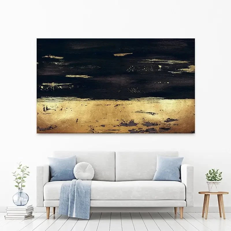 Golden Black River Canvas Print Golden Black River Canvas Print wall art product Svetlana Aleynikova