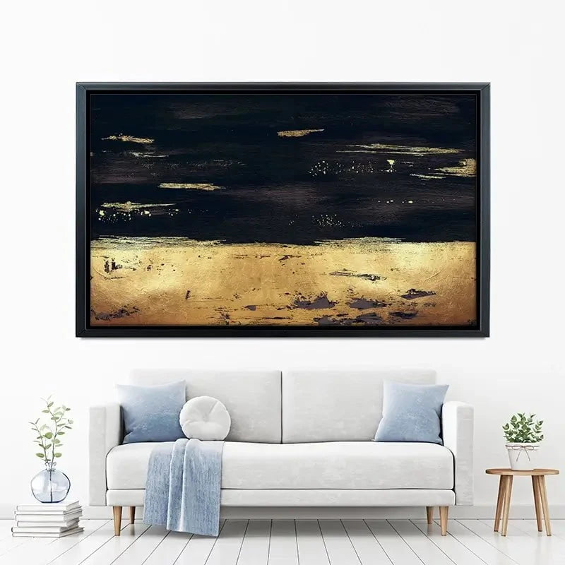 Golden Black River Canvas Print Golden Black River Canvas Print wall art product Svetlana Aleynikova