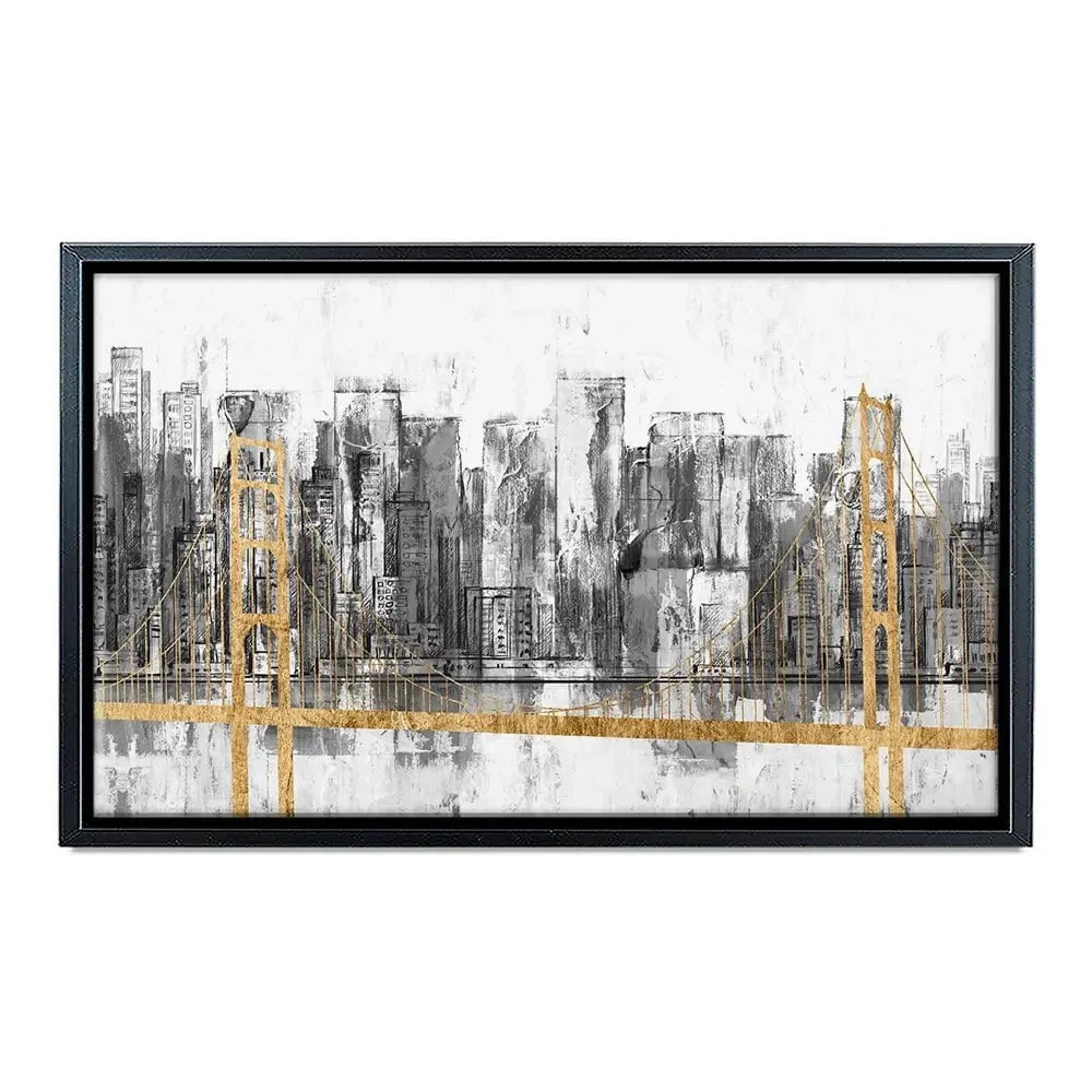 Golden Bridge Panorama Canvas Print Golden Bridge Panorama Canvas Print wall art product Jennifer Goldberger