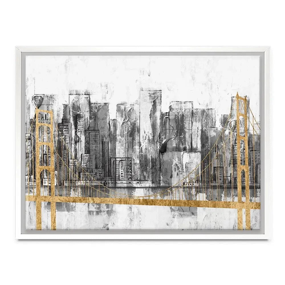 Golden Bridge Panorama Canvas Print Golden Bridge Panorama Canvas Print wall art product Jennifer Goldberger