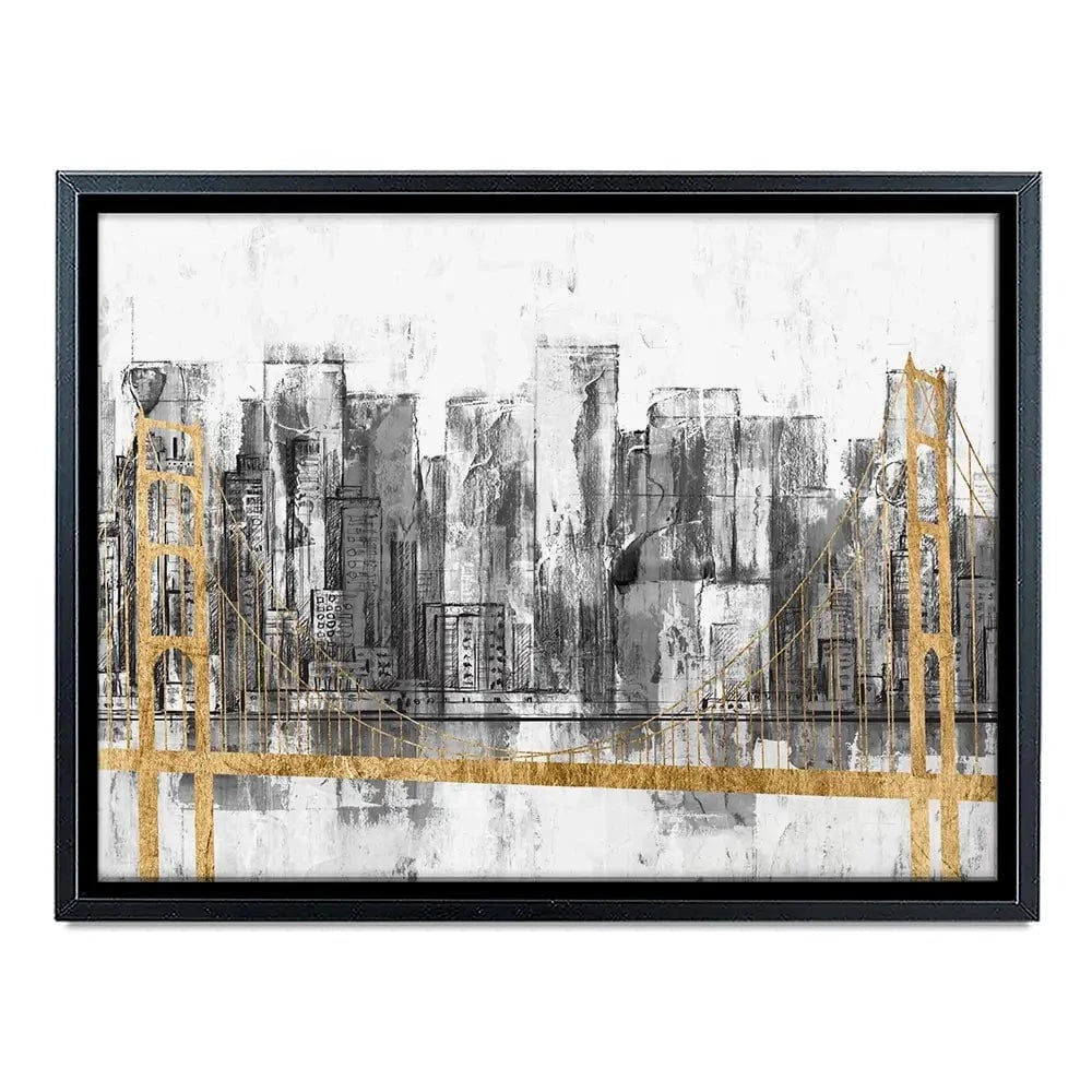 Golden Bridge Panorama Canvas Print Golden Bridge Panorama Canvas Print wall art product Jennifer Goldberger