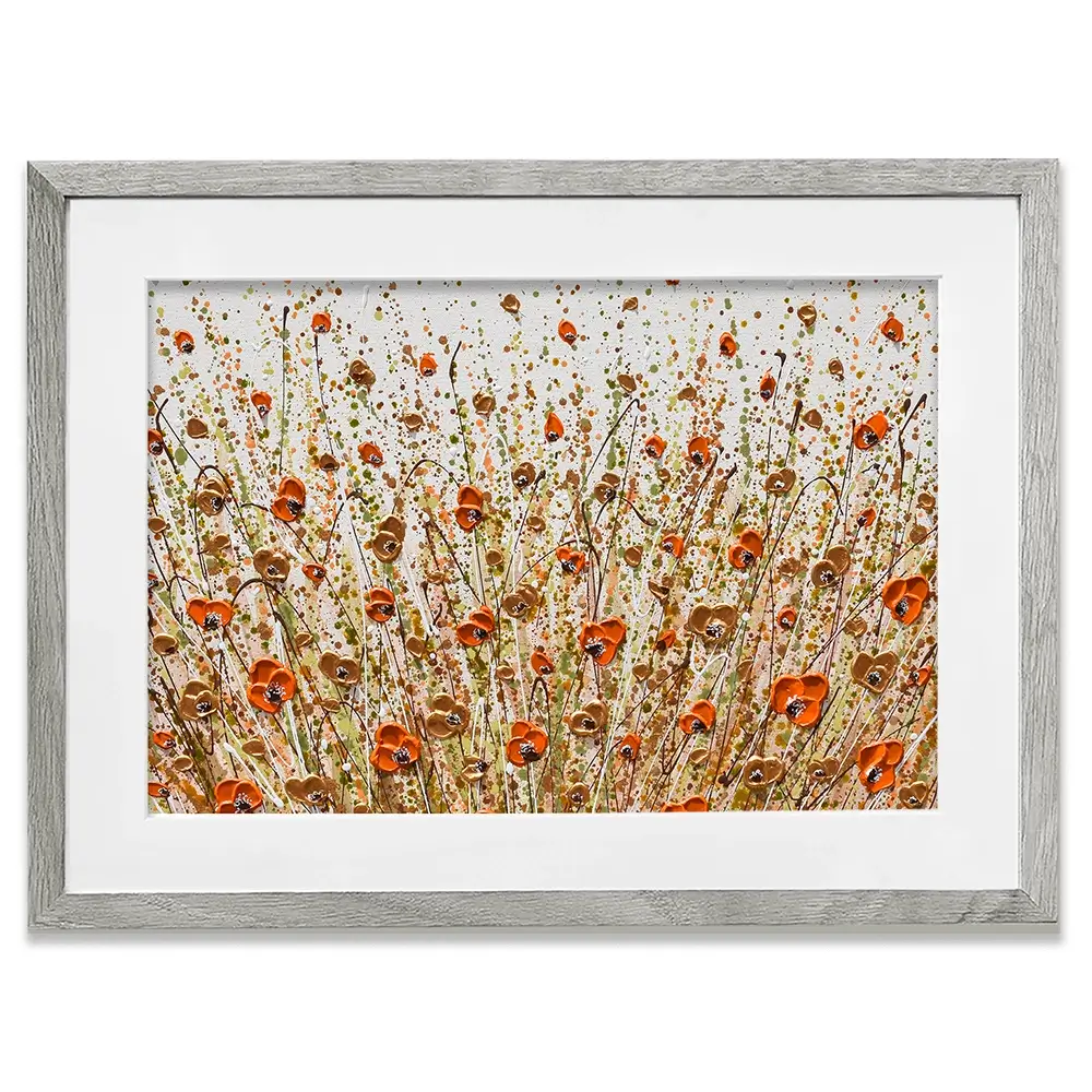 Golden Flowers Framed Art Print Golden Flowers Framed Art Print wall art product Olga Tkachyk