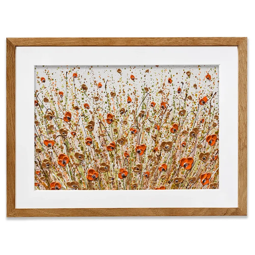 Golden Flowers Framed Art Print Golden Flowers Framed Art Print wall art product Olga Tkachyk