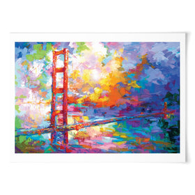 Golden Gate Bridge 2 Art Print wall art product Leon Devenice