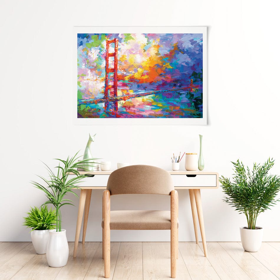 Golden Gate Bridge 2 Art Print wall art product Leon Devenice