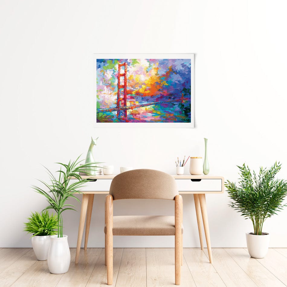 Golden Gate Bridge 2 Art Print wall art product Leon Devenice