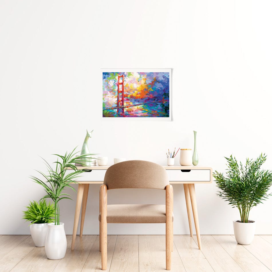 Golden Gate Bridge 2 Art Print wall art product Leon Devenice