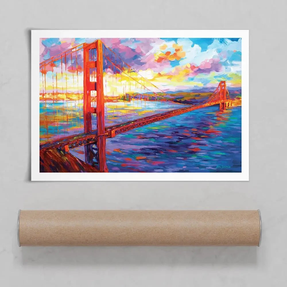 Golden Gate Bridge Art Print Golden Gate Bridge Art Print wall art product Leon Devenice