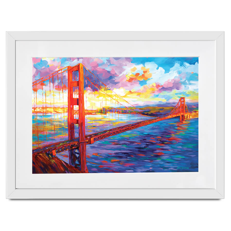 Golden Gate Bridge Framed Art Print Golden Gate Bridge Framed Art Print wall art product Leon Devenice