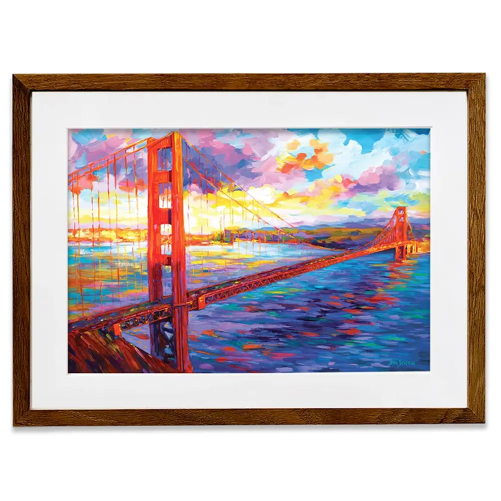 Golden Gate Bridge Framed Art Print Golden Gate Bridge Framed Art Print wall art product Leon Devenice