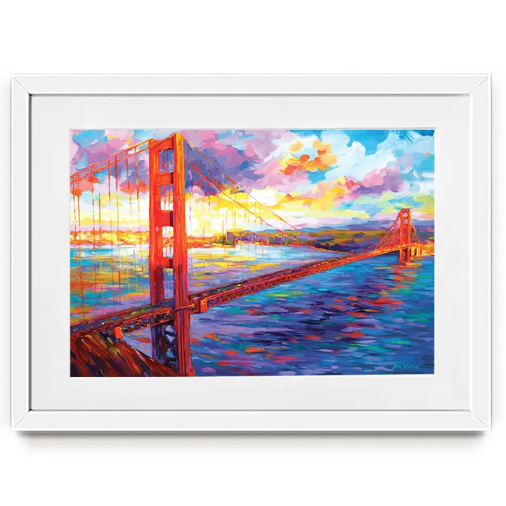 Golden Gate Bridge Framed Art Print Golden Gate Bridge Framed Art Print wall art product Leon Devenice