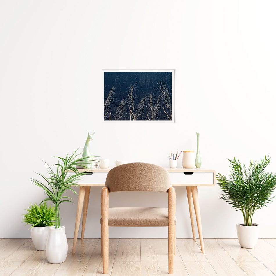 Golden Grass Art Print wall art product / Shutterstock