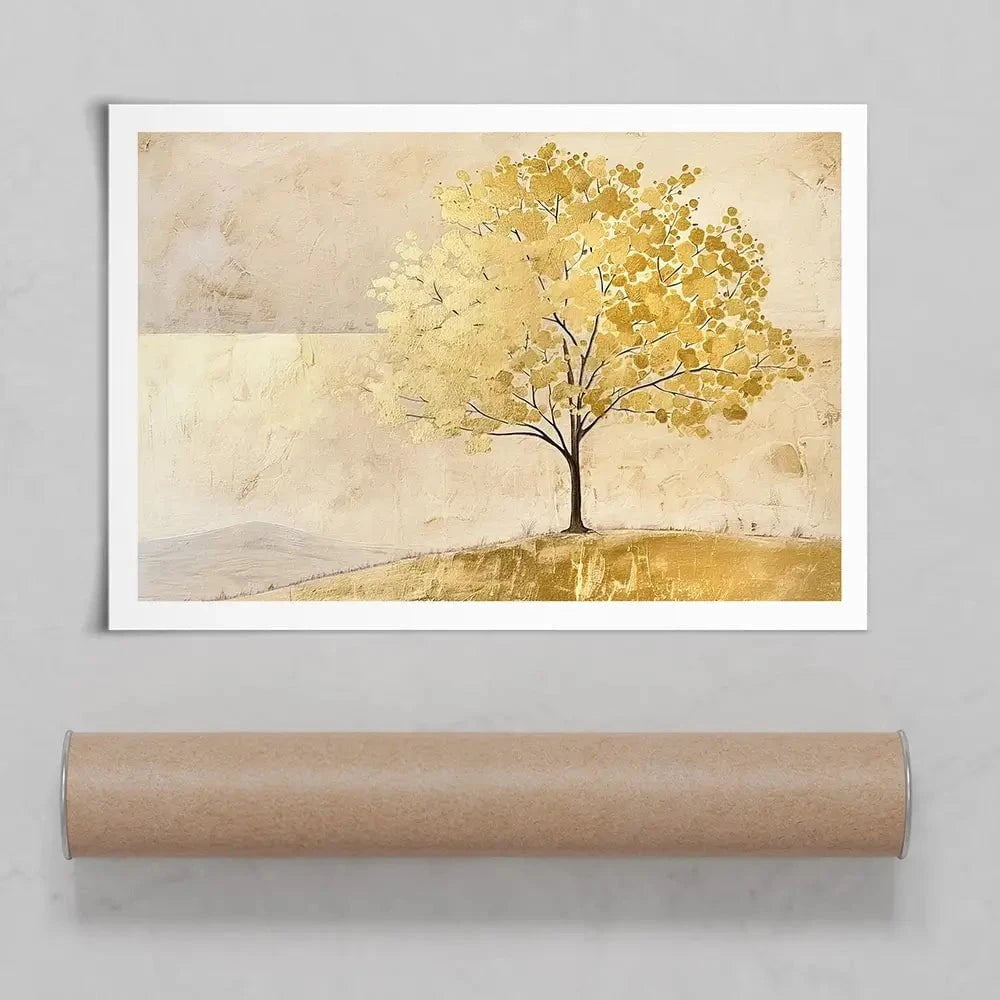 Golden Landscape Art Print Golden Landscape Art Print wall art product RileyB - Independent