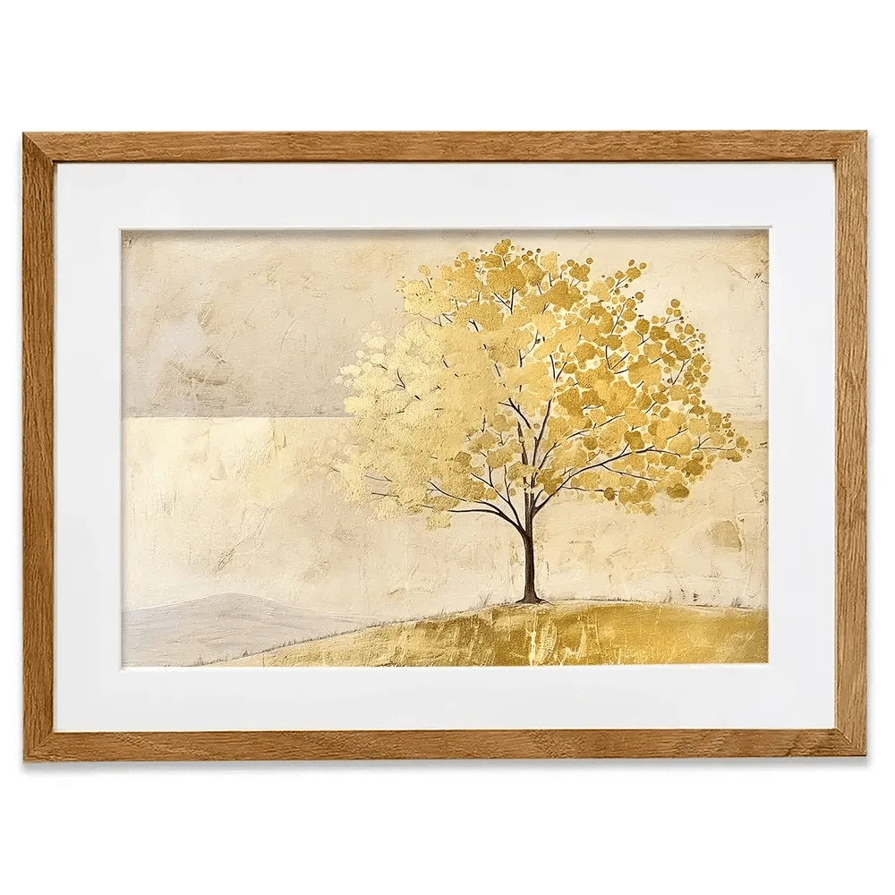 Golden Landscape Framed Art Print Golden Landscape Framed Art Print wall art product RileyB - Independent