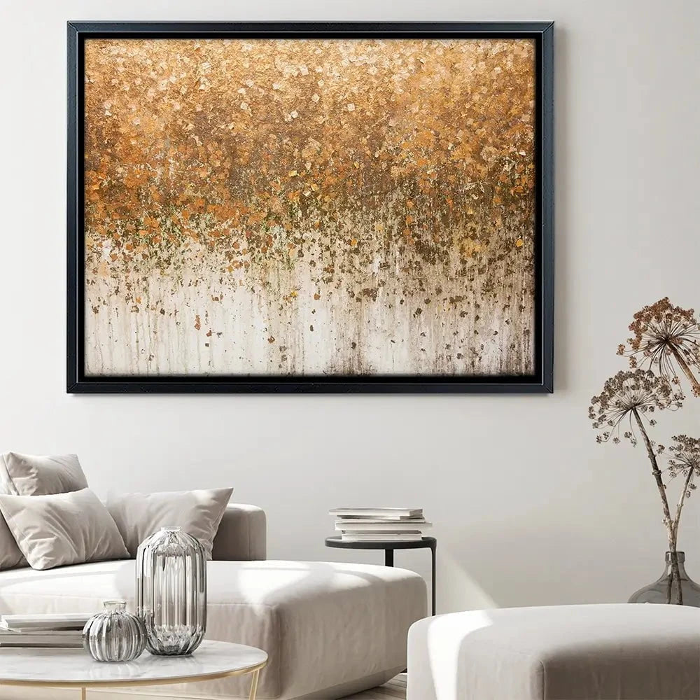 Golden Leaf Wall Canvas Print Golden Leaf Wall Canvas Print wall art product WIN12_ET / Shutterstock
