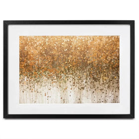 Golden Leaf Wall Framed Art Print Golden Leaf Wall Framed Art Print wall art product WIN12_ET / Shutterstock
